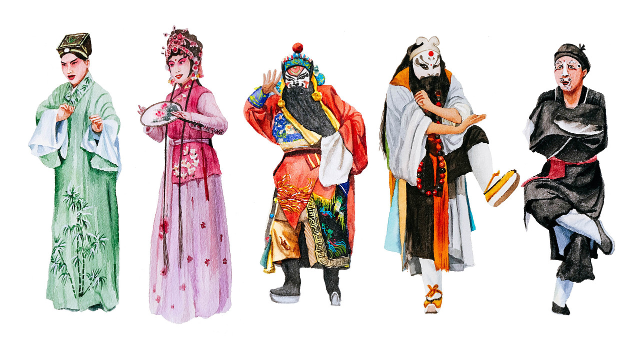 水磨調(diào)里的丹青魂 當(dāng)昆曲遇上水彩
